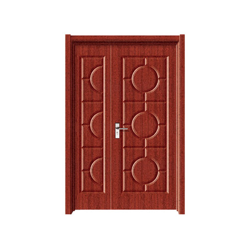 Puerta de PVC MDF ensanchada por patrón cuadrado SPM-8105