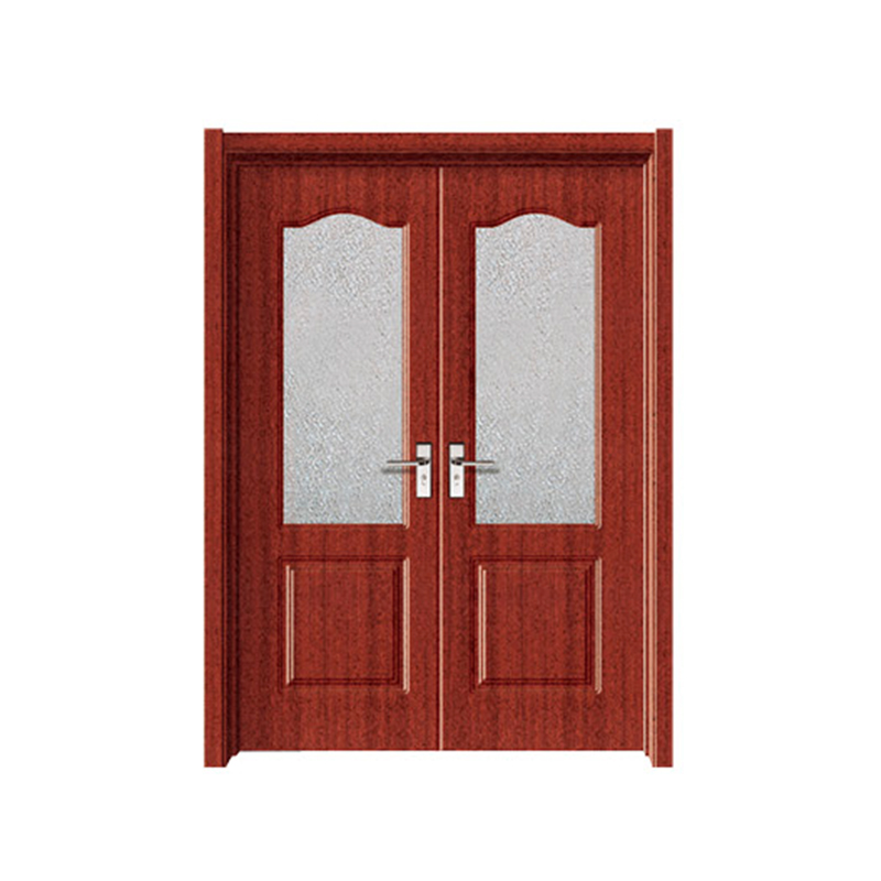 Puerta MDF de PVC de doble puerta SPM-8155