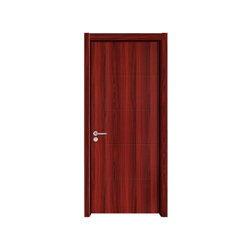 MLD-3822 marco de grano de madera roja puerta melamina