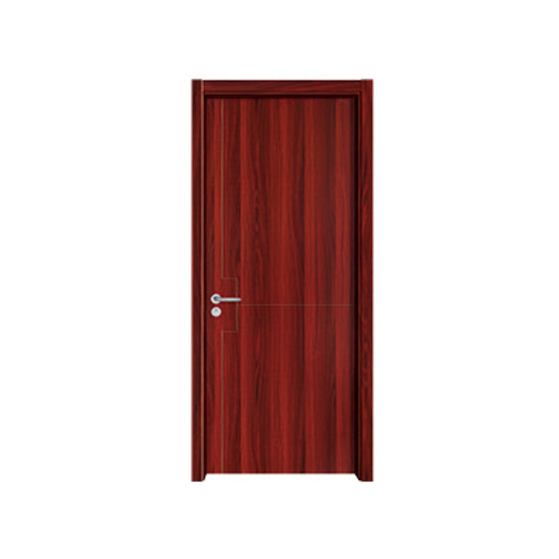 MLD-4120 Fondo rojo líneas simples puerta de melamina