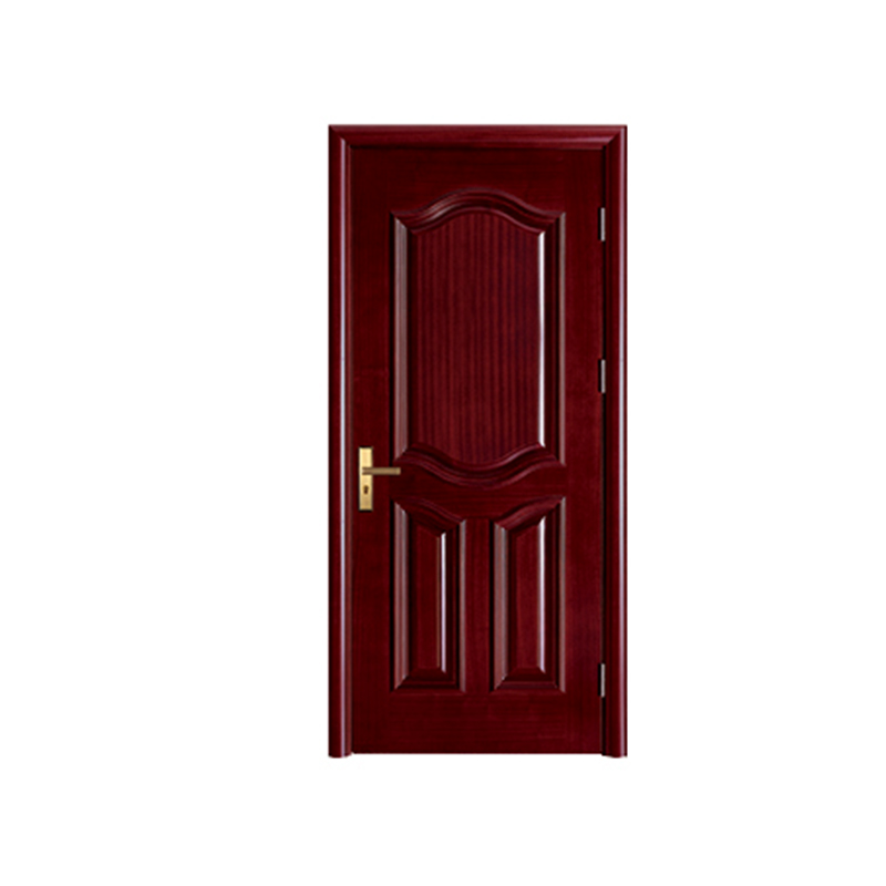 Puerta pintada de chapa roja oscura SPK-1073