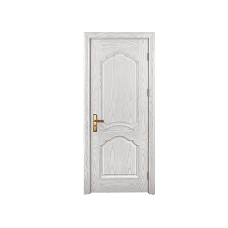 Puerta pintada de chapa de textura de grano de madera SPK-1070