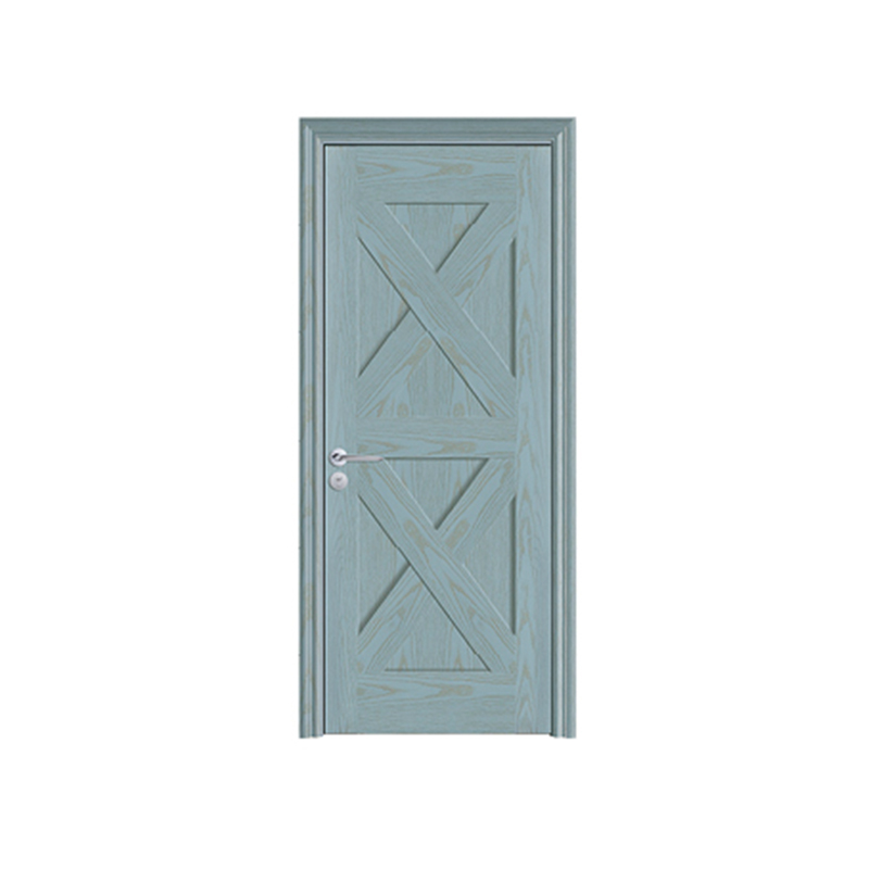 Puerta pintada de chapa de placa en forma de X spk-1059