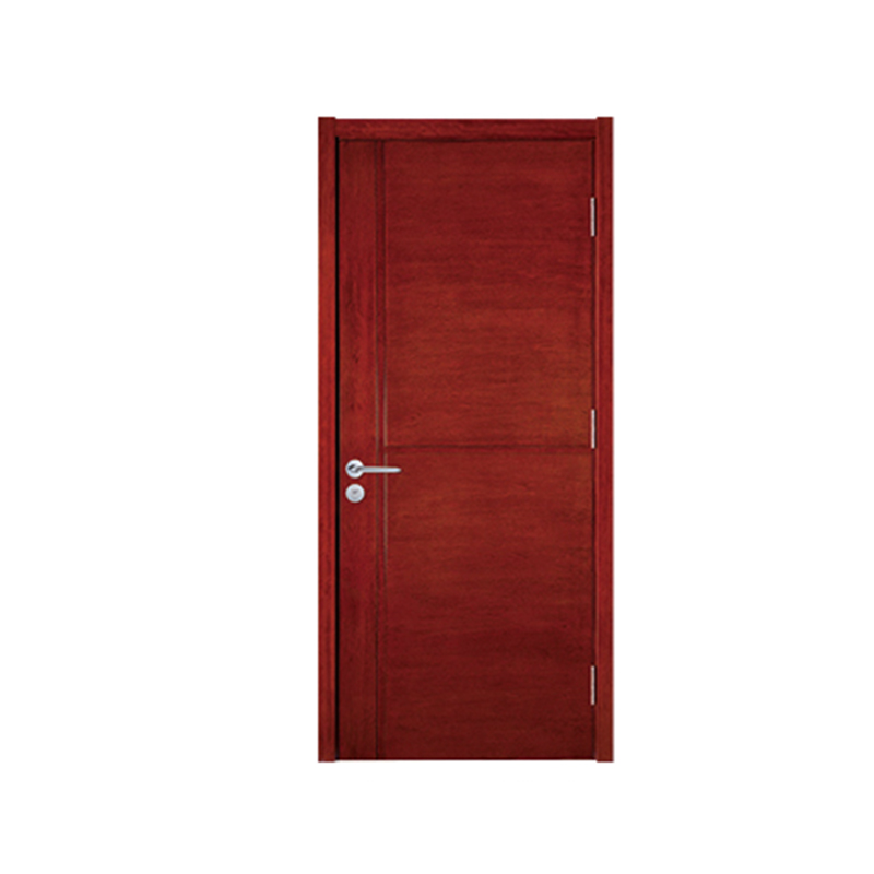 Puerta pintada de chapa de simplicidad roja intensa SPK-1094