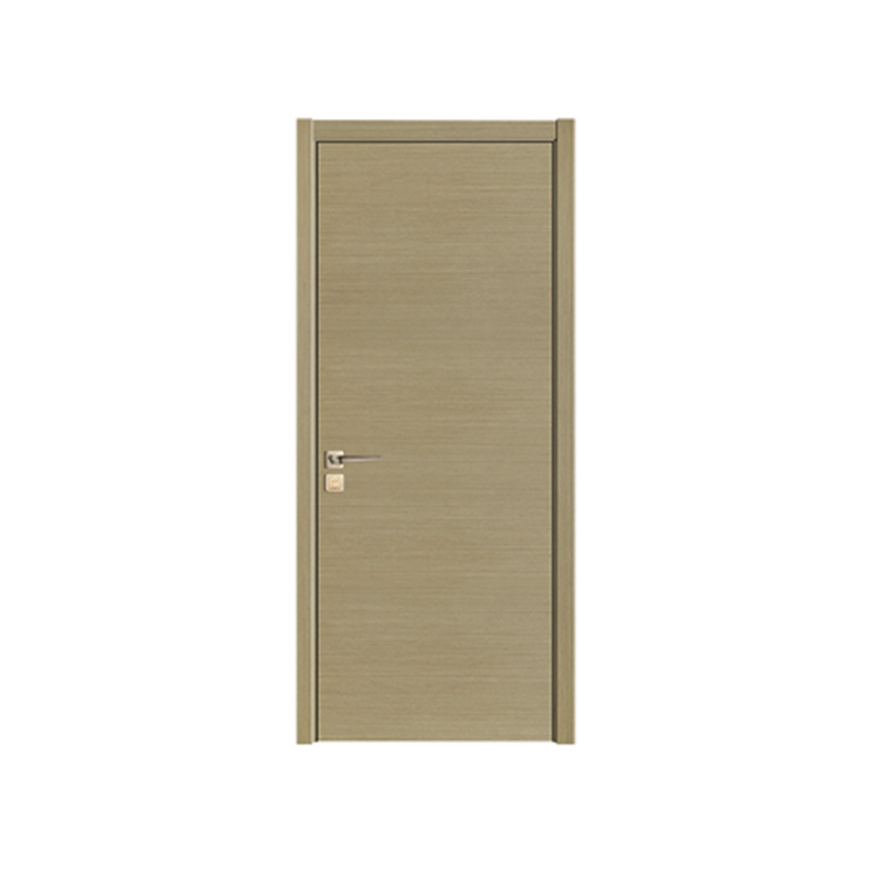 SPK-1042 Puerta pintada de chapa de textura de madera brillante