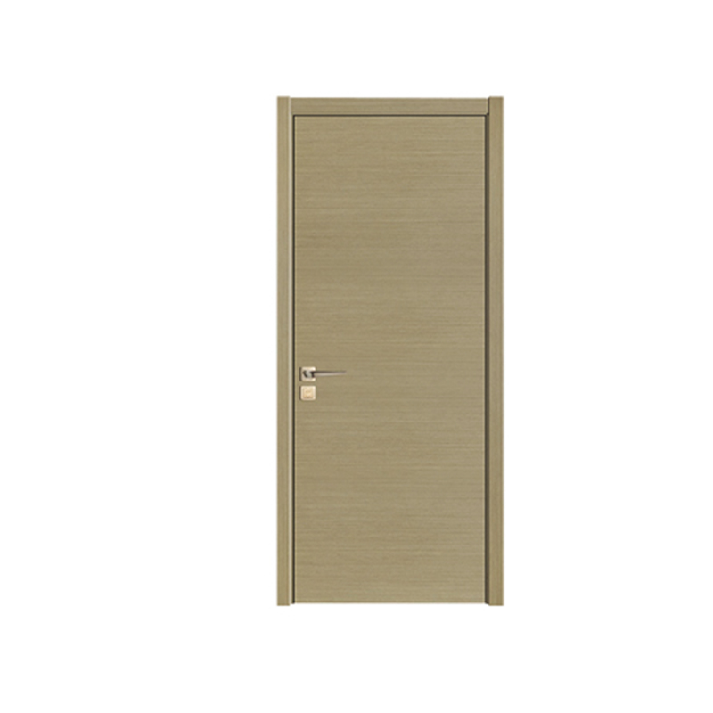 SPK-1042 Puerta pintada de chapa de textura de madera brillante