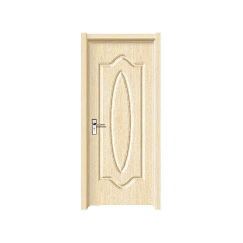 Puerta SPM-8019 Ovalada beige de PVC MDF