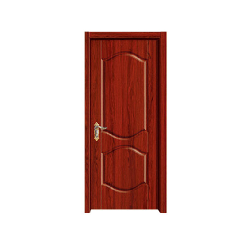 Puerta de melamina de grano de madera roja de madera roja