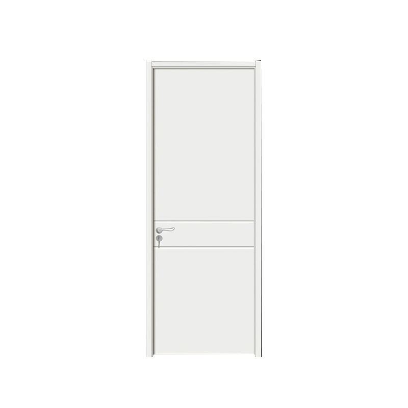 WPC-G006 Líneas simples blancas WPC Puerta