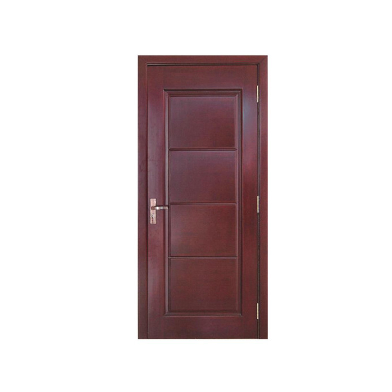 NSW-LD-17 Rectangle Simple Natural Solid Wood Door