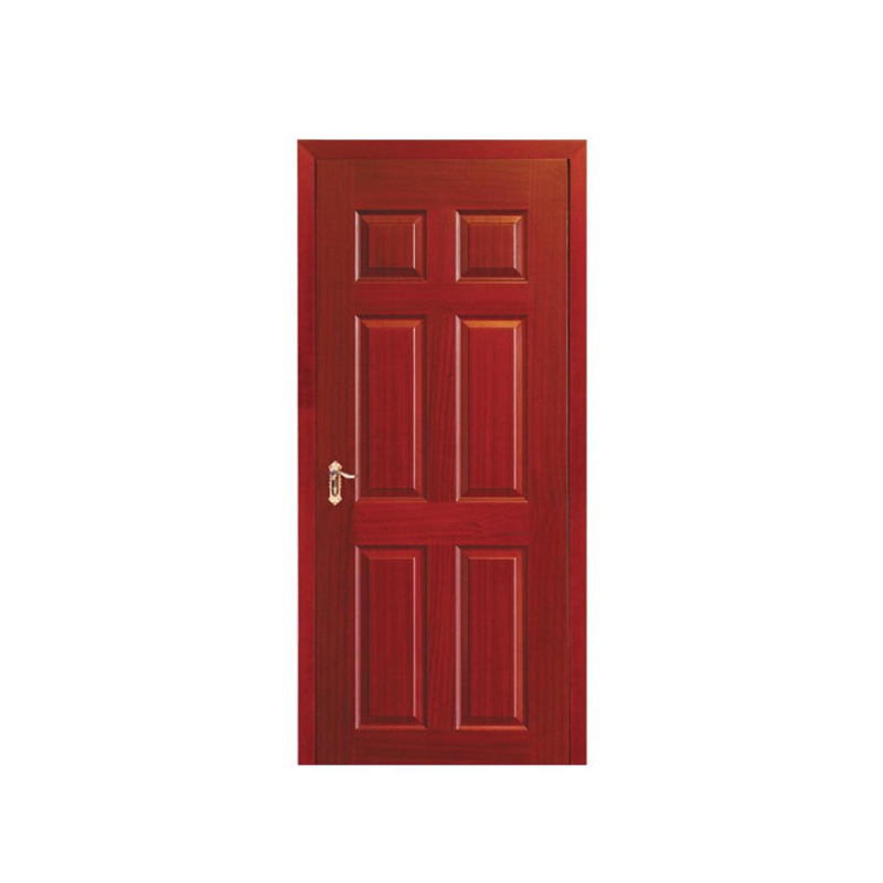 NSW-LD-8 Puerta de madera maciza de madera roja oscura